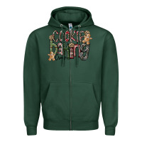 Sports Green Cookie Baking Crew Zipper Hoodie - CowhideDigitalArt