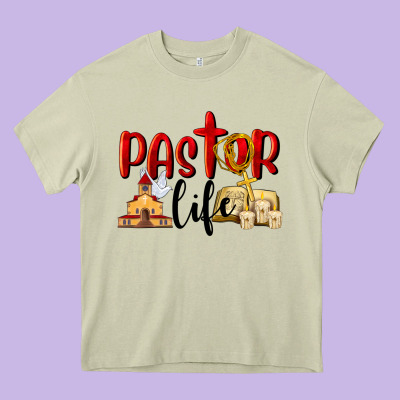 Pastor Life Heavy Core Tee Designed By Lillyallendesigns