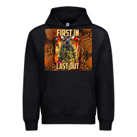 Black first in last out firefighter Urban Hoodie - AdoDesignShop