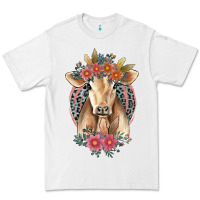 White flower cow Premium Tee - Jasminsmagicworld