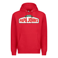 Red product pizza papa jhons Premium Hoodie - minhPixels