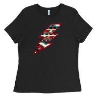Black Western Aztec Pattern Lightning Ladies Tee - Bettercallsaul