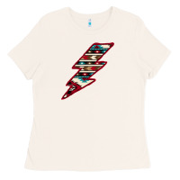 Bone Western Aztec Pattern Lightning Ladies Tee - Bettercallsaul