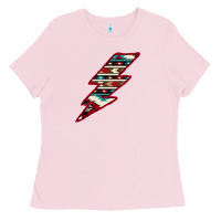 Bubblegum Pink Western Aztec Pattern Lightning Ladies Tee - Bettercallsaul