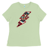 Matcha Western Aztec Pattern Lightning Ladies Tee - Bettercallsaul
