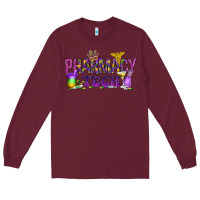 Burgundy Pharmacy Tech Long Sleeve Tee - HowdyJamesFarm