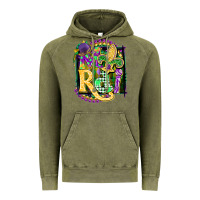 Vintage Olive mardi gras Vintage Hoodie - CowGirlArtShop
