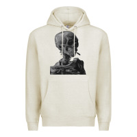Oatmeal Heather Vincent Van Gogh Skull of a SkeletonVintage Halloween Skull Premium Hoodie - minhPixels