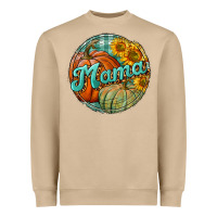 Mushroom pumpkin mama with background Heavyweight Sweatshirt - BundleAndBundleShop