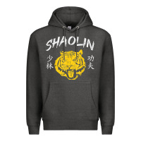 Charcoal Heather Tiger Shaolin Kung Fu Chinese Symbol Wushu Martial Arts Gift Premium Hoodie - minhPixels