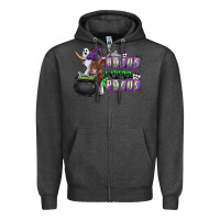 Charcoal Heather Hocus i Mean Pocus Zipper Hoodie - CowhideDigitalArt