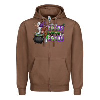 Chestnut Hocus i Mean Pocus Zipper Hoodie - CowhideDigitalArt