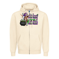Sandshell Hocus i Mean Pocus Zipper Hoodie - CowhideDigitalArt