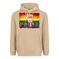 Mushroom lgbtq  flag and hand pride Heavyweight Hoodie - Artiststas