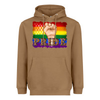 Toasted Coconut lgbtq  flag and hand pride Heavyweight Hoodie - Artiststas