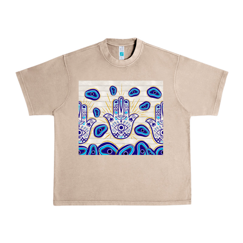 Evil Eyes With White Wooden Pattern Urban Heavy Tee by TumblerDesignByShophia | Teevron