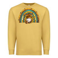 Antique Gold western bee gnomes sunflowers beehive honeycomb leopard turquoise sera Premium Sweatshirt - Artiststas