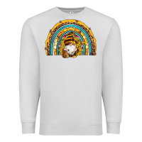 Dove Grey western bee gnomes sunflowers beehive honeycomb leopard turquoise sera Premium Sweatshirt - Artiststas