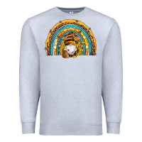 Heather Grey western bee gnomes sunflowers beehive honeycomb leopard turquoise sera Premium Sweatshirt - Artiststas