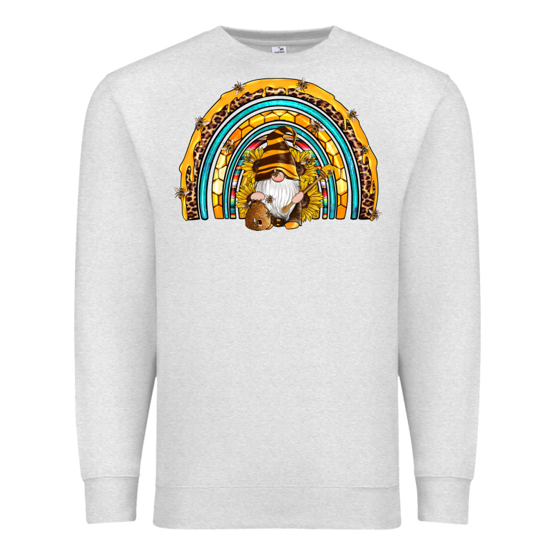 Western Bee Gnomes Sunflowers Beehive Honeycomb Leopard Turquoise Sera Premium Sweatshirt by Artiststas | Teevron
