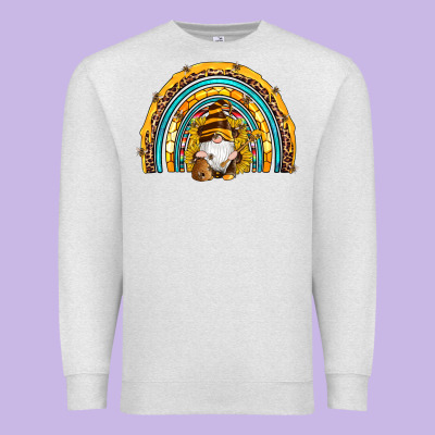 Western Bee Gnomes Sunflowers Beehive Honeycomb Leopard Turquoise Sera Premium Sweatshirt Designed By Artiststas