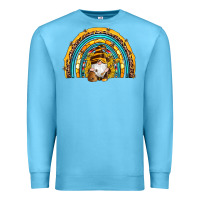Ocean Blue western bee gnomes sunflowers beehive honeycomb leopard turquoise sera Premium Sweatshirt - Artiststas