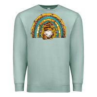 Seafoam western bee gnomes sunflowers beehive honeycomb leopard turquoise sera Premium Sweatshirt - Artiststas