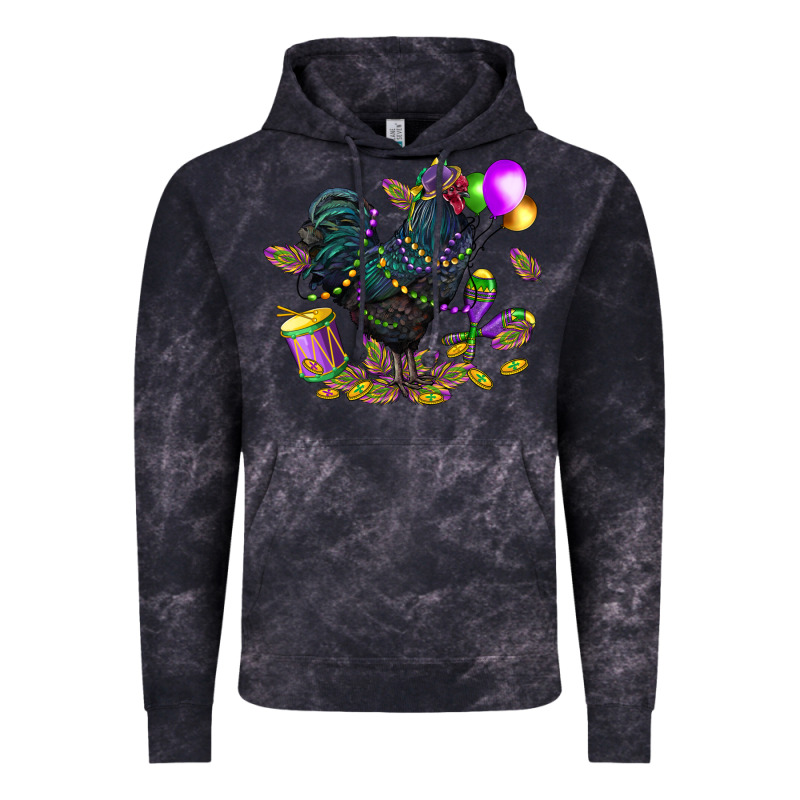Mardi Gras Chicken Vintage Hoodie by CowGirlArtShop | Teevron