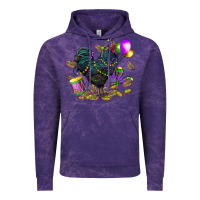 Cloud Purple mardi gras chicken Vintage Hoodie - CowGirlArtShop