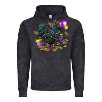 Vintage Black mardi gras chicken Vintage Hoodie - CowGirlArtShop