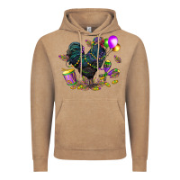 Vintage Coffee mardi gras chicken Vintage Hoodie - CowGirlArtShop
