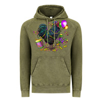 Vintage Olive mardi gras chicken Vintage Hoodie - CowGirlArtShop