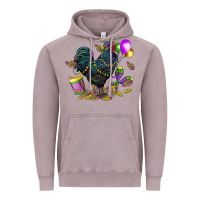 Vintage Zinc mardi gras chicken Vintage Hoodie - CowGirlArtShop