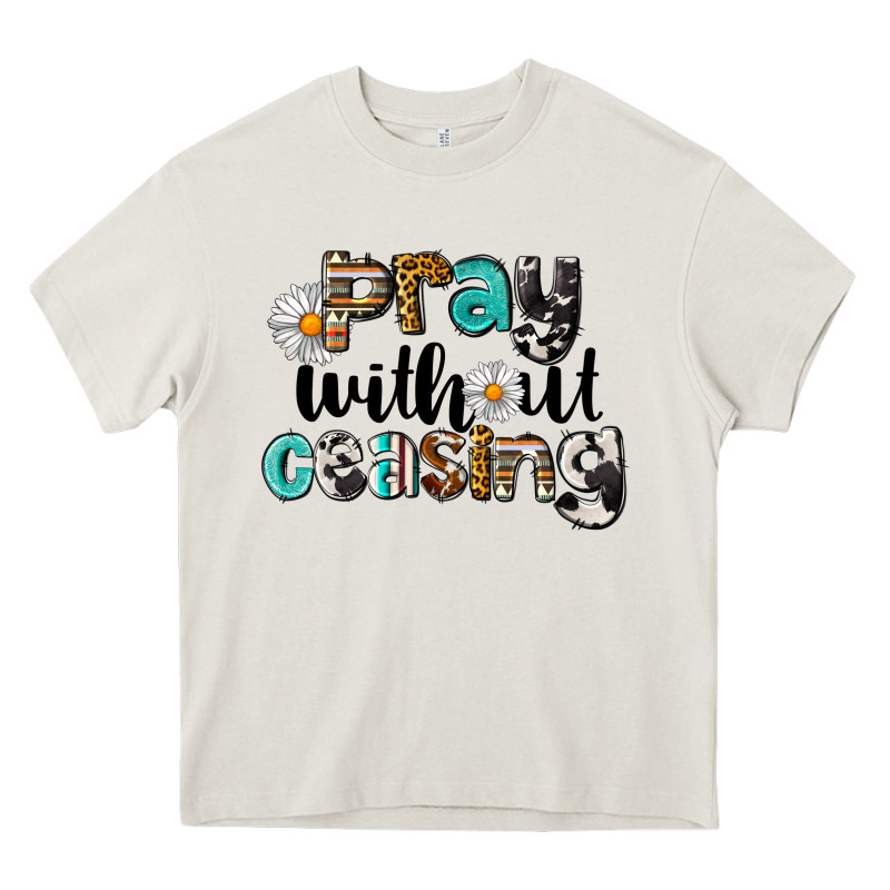 Pray Without Ceasing Heavy Core Tee by LillyAllenDesigns | Teevron