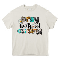 Cream Pray Without Ceasing Heavy Core Tee - LillyAllenDesigns