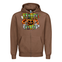 Chestnut Spooky Vibes Zipper Hoodie - CowhideDigitalArt