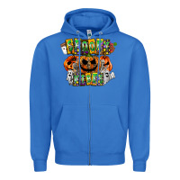 True Royal Spooky Vibes Zipper Hoodie - CowhideDigitalArt