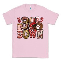Bubblegum Pink three up three down baseball Classic Tee - Jasminsmagicworld