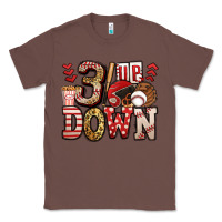 Chestnut three up three down baseball Classic Tee - Jasminsmagicworld