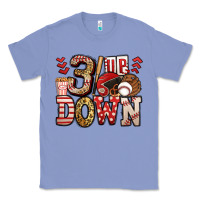Colony Blue three up three down baseball Classic Tee - Jasminsmagicworld