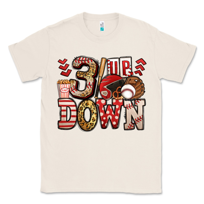 Three Up Three Down Baseball Classic Tee by Jasminsmagicworld | Teevron