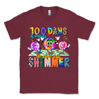 Burgundy 100 Days Of Making The Whole Class Shimmer Classic Tee - CowhideDigitalArt