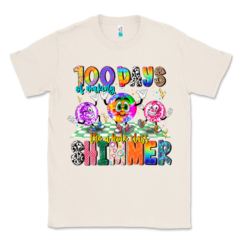 100 Days Of Making The Whole Class Shimmer Classic Tee by CowhideDigitalArt | Teevron