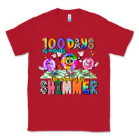 Red 100 Days Of Making The Whole Class Shimmer Classic Tee - CowhideDigitalArt