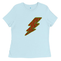 Baby Blue Cactus Pattern Lightning Ladies Tee - Bettercallsaul