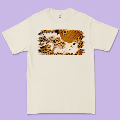 Leopard Cowhide Brushstroke Premium Tee Designed By Jasminsmagicworld