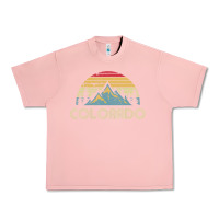 Salmon Colorado Retro Vintage Mountains Nature Hiking Urban Heavy Tee - minhPixels