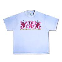 Grape Ice cancer ribbon with daisy Urban Heavy Tee - TumblerDesignByShophia