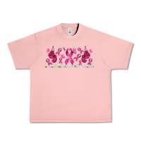 Salmon cancer ribbon with daisy Urban Heavy Tee - TumblerDesignByShophia