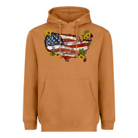 Meerkat usa map with sunflower and cactus Heavyweight Hoodie - Artiststas